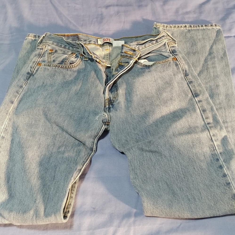 Levi 501 button jeans 30 x 36